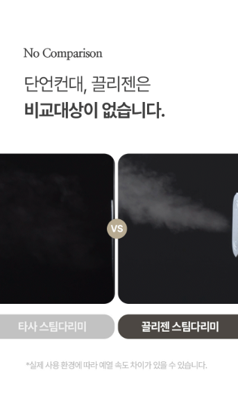 끌리젠 스팀 다리미 핸디형